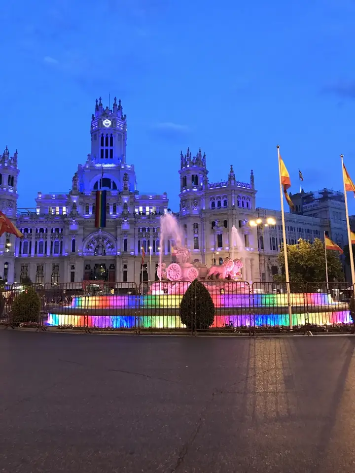 Madrid, la fuente de Cibeles